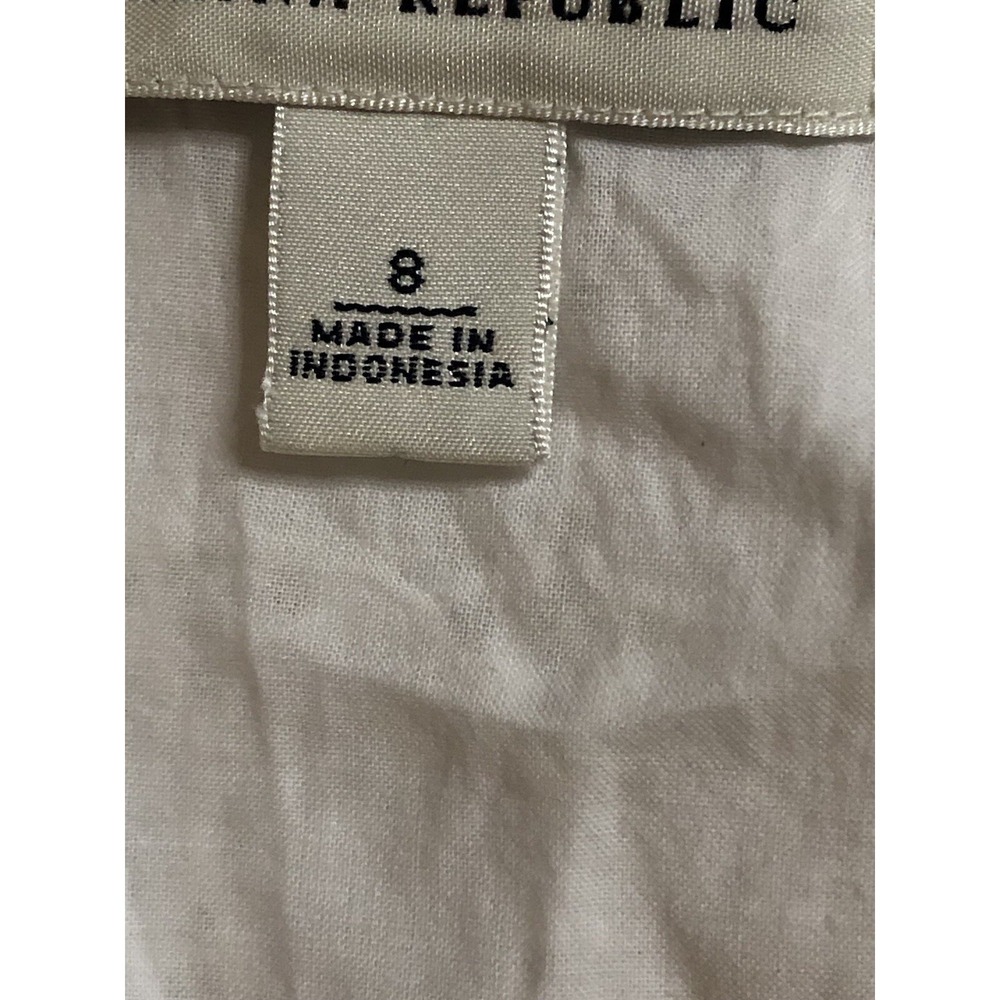 Banana Republic Women's Size 8 Cotton White Eyelet Skirt Knee Length Pencil - Picture 11 of 16